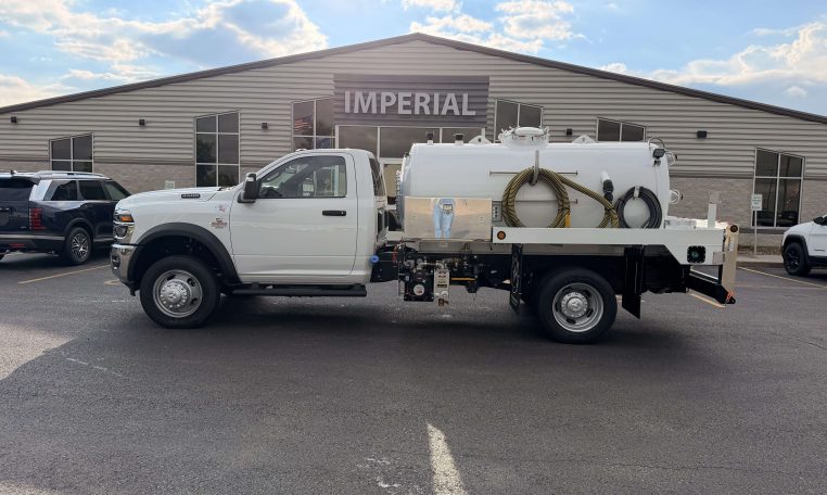 2025 RAM 5500 HD 4X2 Diesel (980-Gallon 680/300) Imperial Industries “Stainless Steel” Portable Restroom Truck