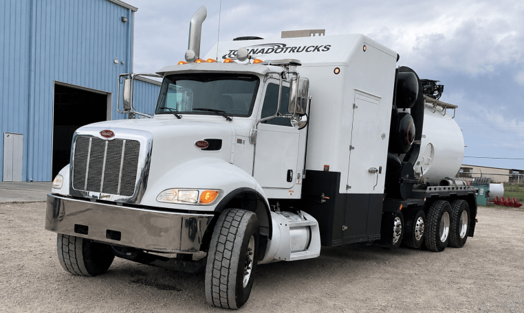 2023 Peterbilt 348 (10 Yard / 1250 Water) Tornado F3 ECO-LITE Hydrovac Truck w/ Automatic Trans Trans
