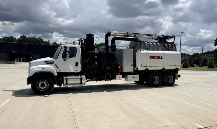 2013 Freightliner 114SD (12 Yard / 1300 Water) VacAll AllExcavate AE 1213 Hydro Excavation Truck w/ 10-Speed Manual Trans